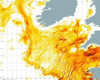 Positions GPS de l'activité de pêche des navires européens